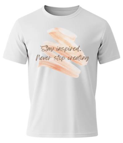 Inspirational cotton t-shirt