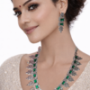 Miyora MYJ25001 statement necklace set cubic zirconia Emerald Green front 1 Miyora MYJ25001 statement necklace set cubic zirconia Emerald Green front 1