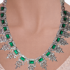 Miyora MYJ25001 statement necklace set cubic zirconia Emerald Green front 3 Miyora MYJ25001 statement necklace set cubic zirconia Emerald Green front 3