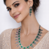 Miyora MYJ25001 statement necklace set cubic zirconia Emerald Green front 6 Miyora MYJ25001 statement necklace set cubic zirconia Emerald Green front 6