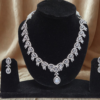 Miyora MYJ25003 statement necklace set cubic zirconia White front