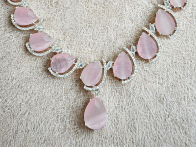 Miyora MYJ25004 necklace cubic zirconia Baby Pink close look 1024x768 1.png