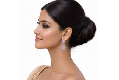 Miyora MYJ25004 statement necklace set cubic zirconia Baby Pink front 2 Miyora MYJ25004 statement necklace set cubic zirconia Baby Pink front 2