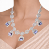 Miyora MYJ25006 necklace set cubic zirconia Smokey Blue Front 3