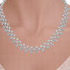 Miyora MYJ25007 statement necklace set cubic zirconia white front 3