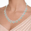 Miyora MYJ25009 statement necklace set cubic zirconia Sea Green front 3 Miyora MYJ25009 statement necklace set cubic zirconia Sea Green front 3