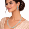Miyora MYJ25009 statement necklace set cubic zirconia Sea Green front 5 Miyora MYJ25009 statement necklace set cubic zirconia Sea Green front 5