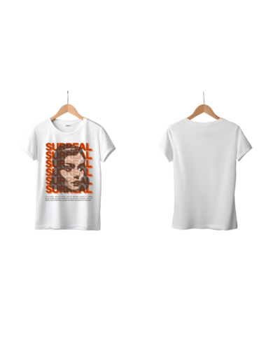 surreal women t shirt front and back 2
